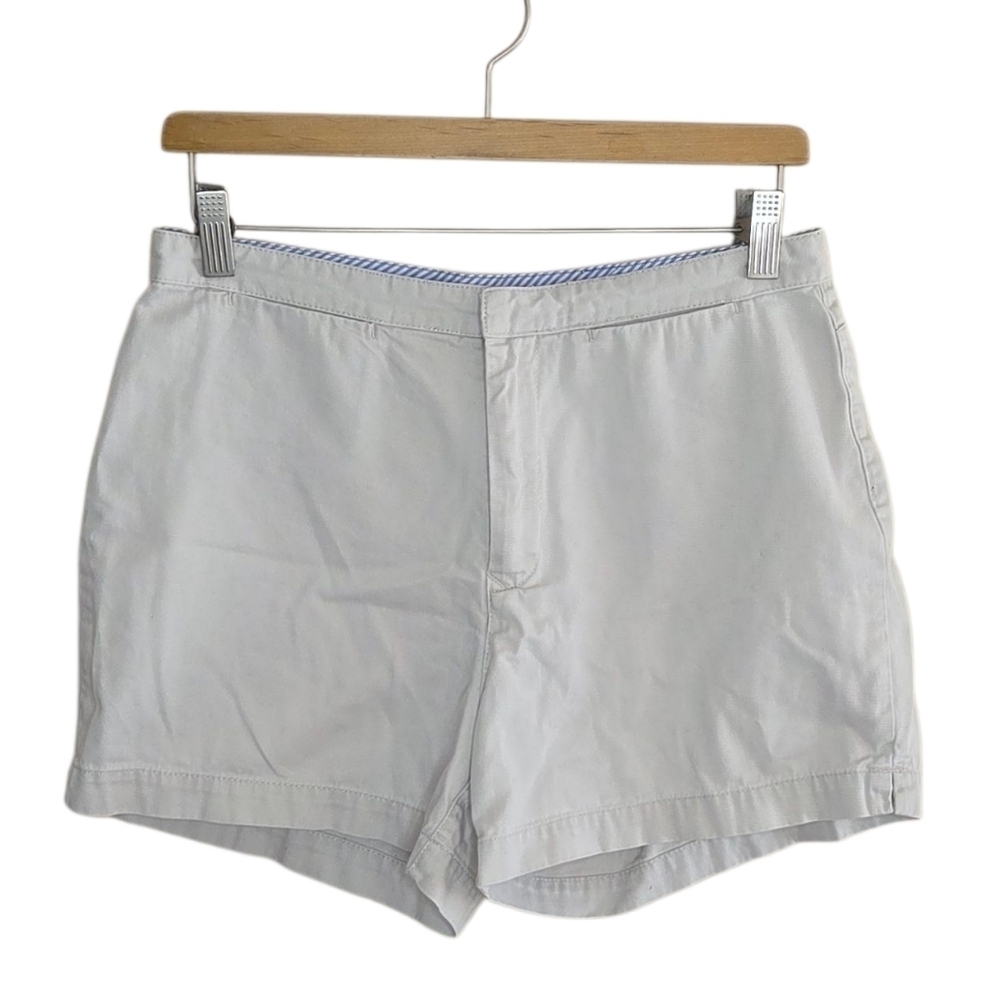 Tommy Hilfiger Y2K Beige Khaki 100% Cotton Chino Shorts Size 8